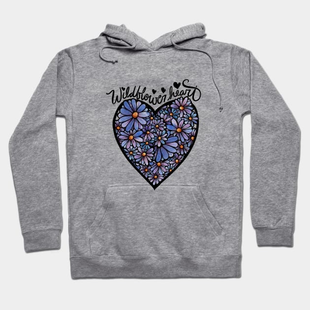 Wildflower Heart Hoodie by bubbsnugg